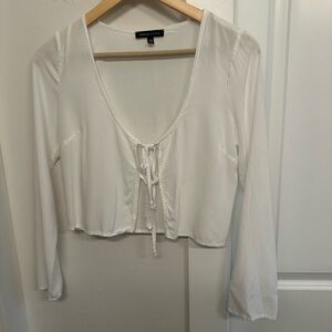 Kendall & Kylie Cream Blouse